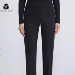 Lafayette 148 Straight Leg Virgin Wool Trousers Women Sz 8 Office Career Casual